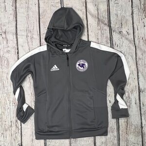 High Point Women's Soccer Adidas Zip Up Gray Hoodie Athletic Pullover Sweatshirt